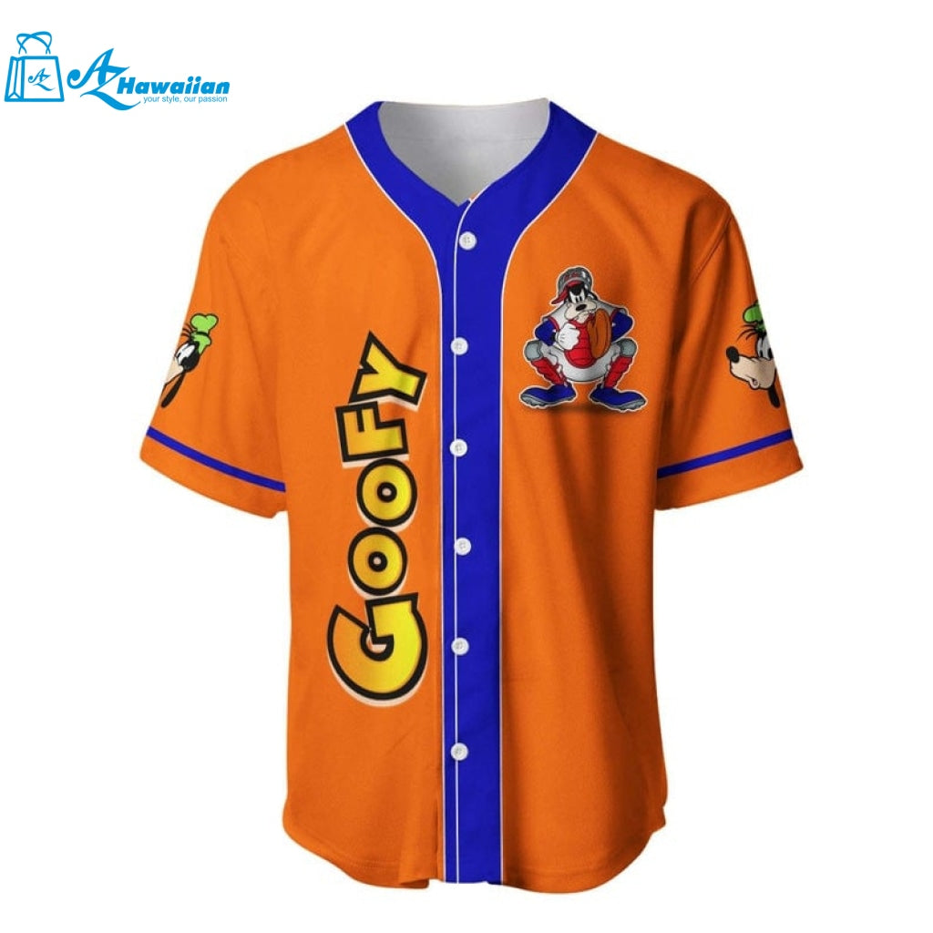 Goofy Dog Disney All Over Print Baseball Jersey 