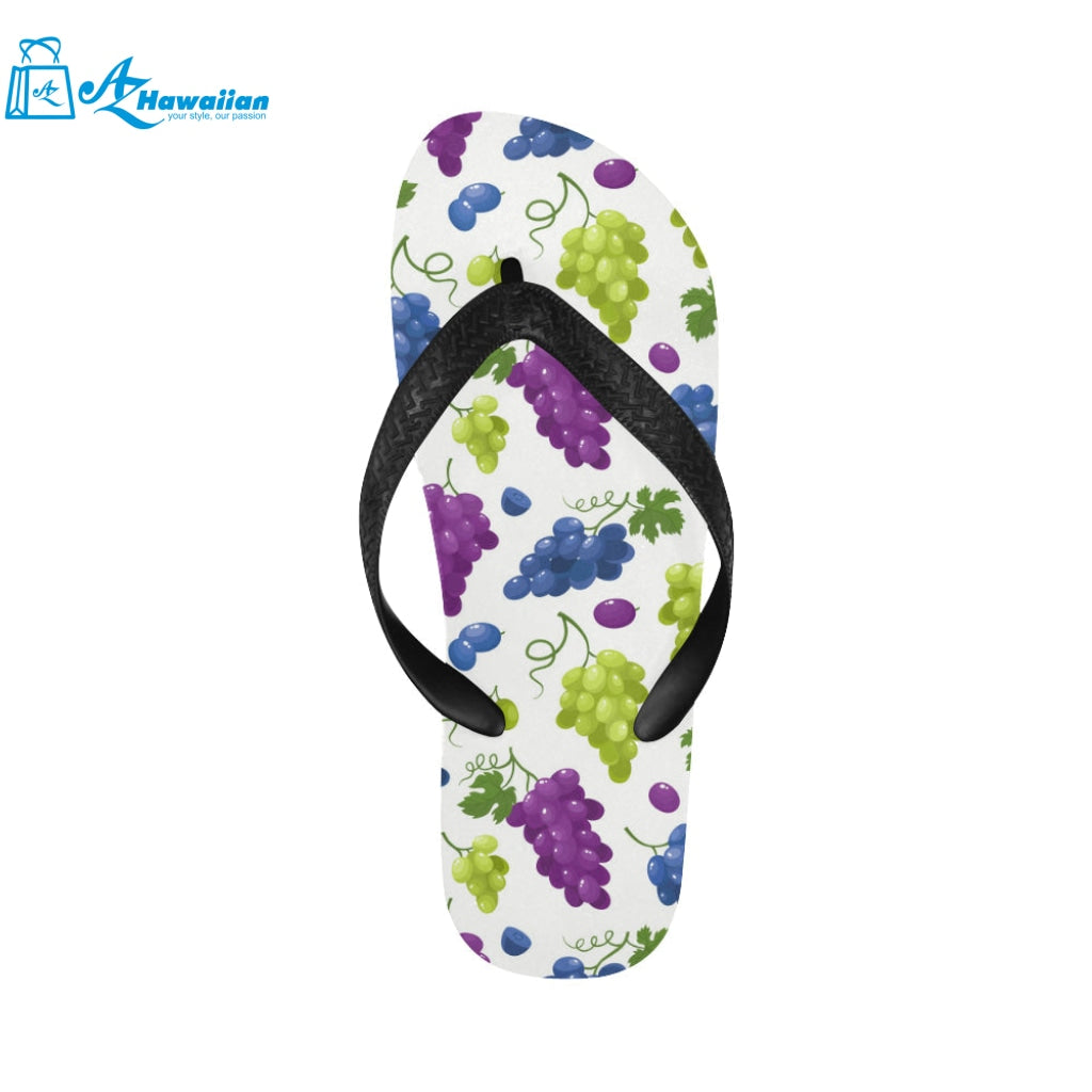 Grape pattern Unisex Flip Flops