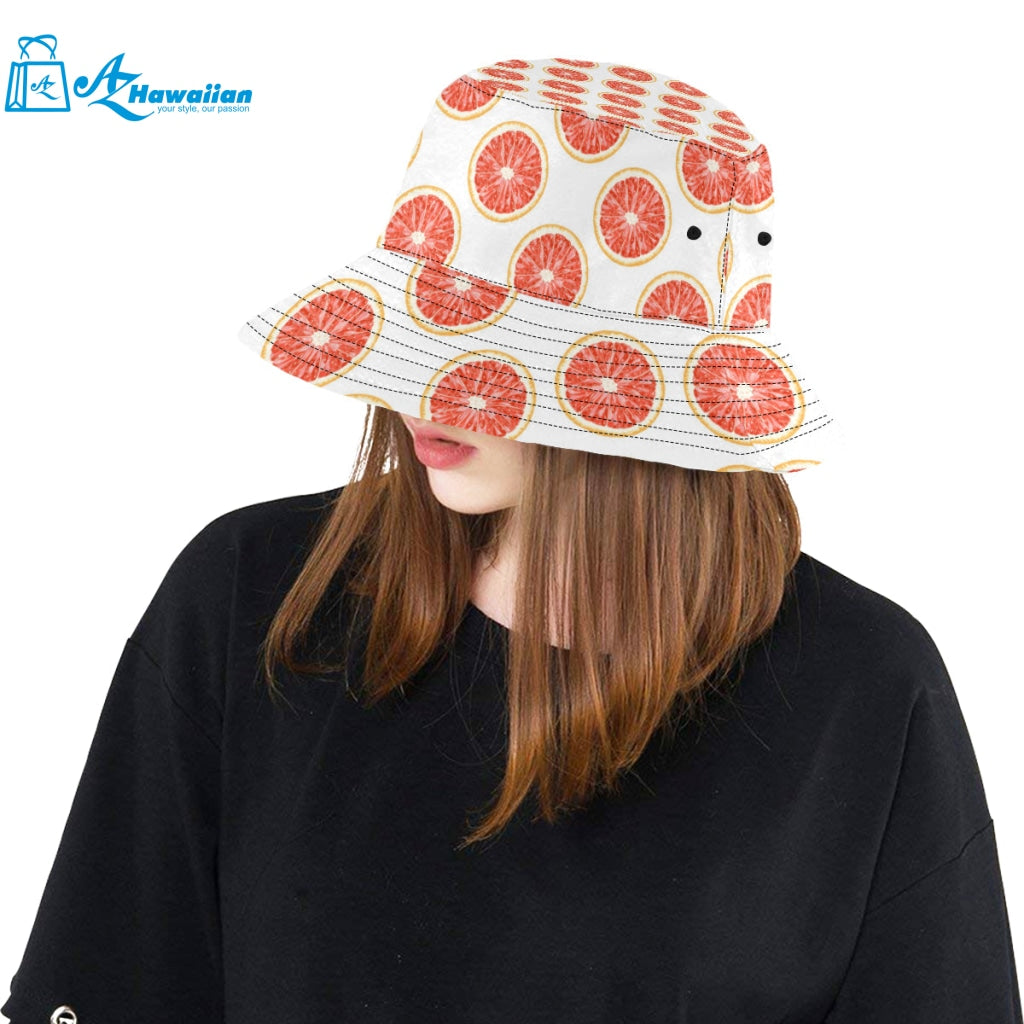 Grapefruit pattern Unisex Bucket Hat