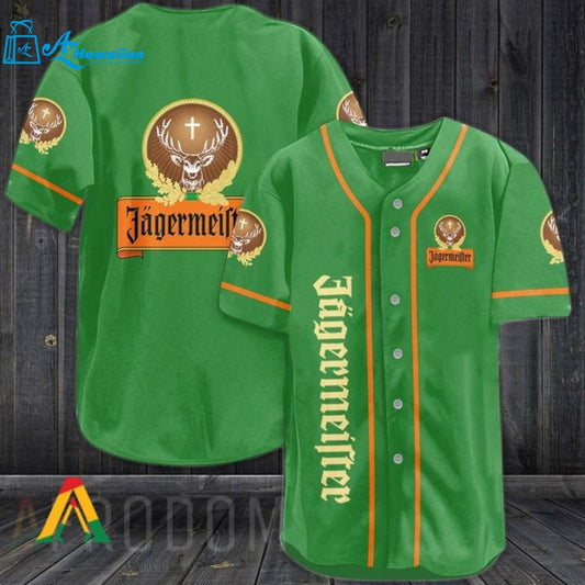 Green Jagermeister Baseball Jersey