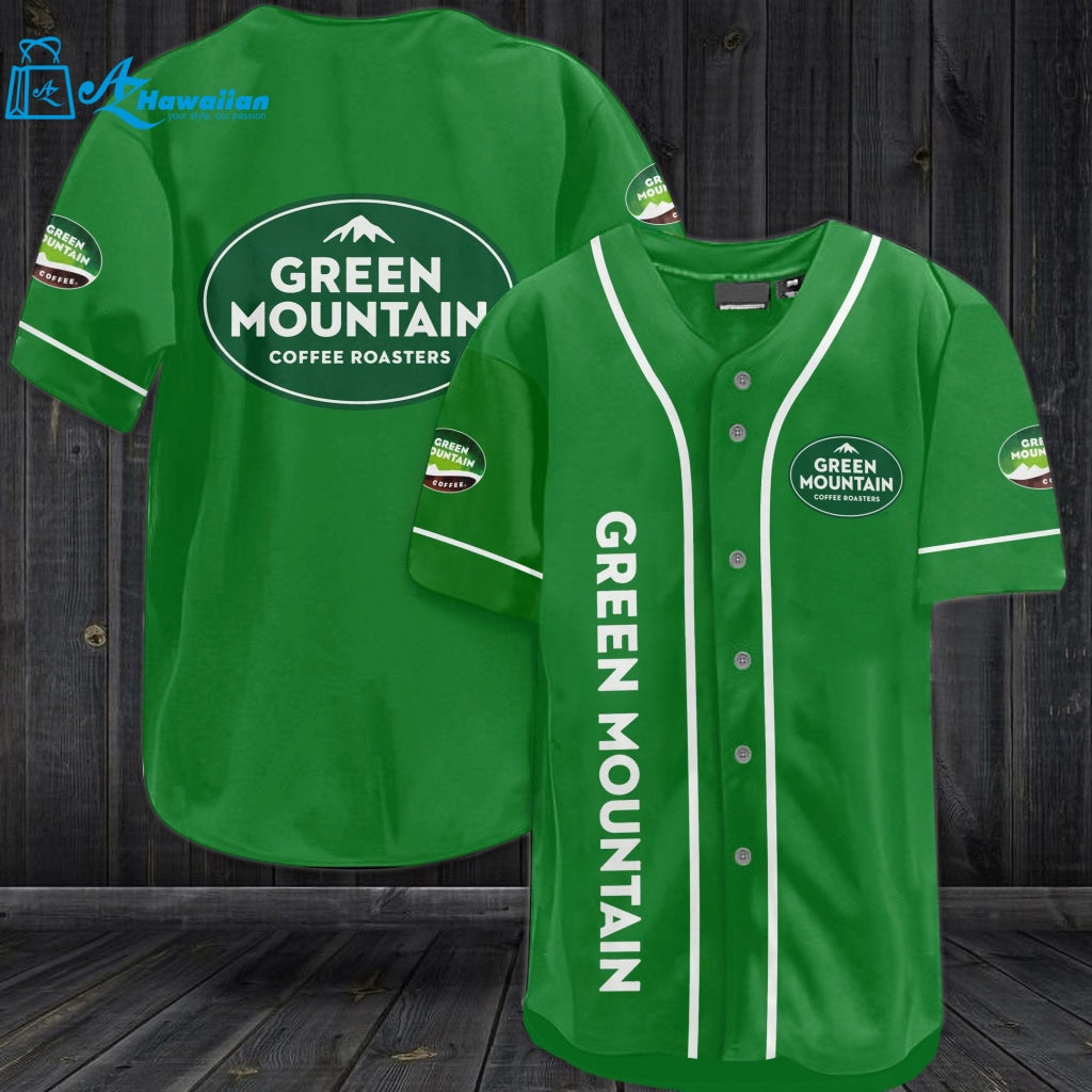 Green Mountain Coffee Roasters Baseball Jersey 