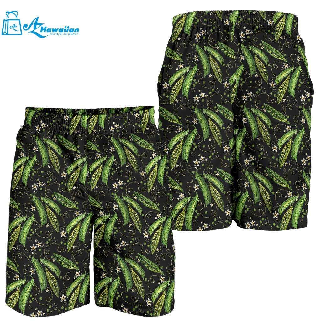 Green Peas Pattern Print Design 02 Men Shorts