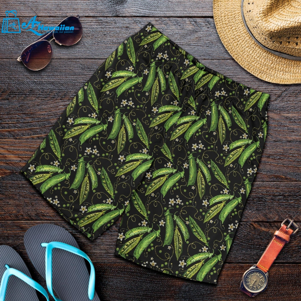 Green Peas Pattern Print Design 02 Men Shorts