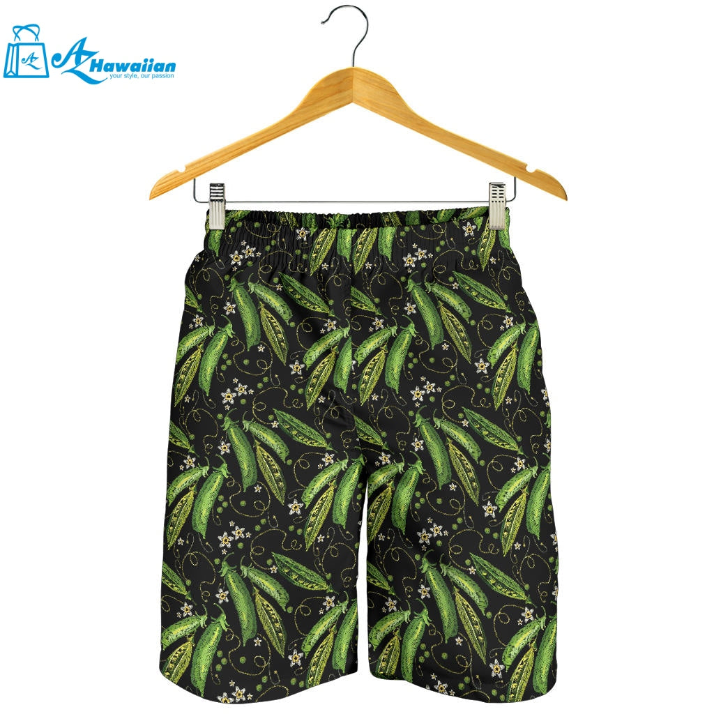 Green Peas Pattern Print Design 02 Men Shorts