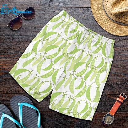 Green Peas Pattern Print Design 03 Men Shorts