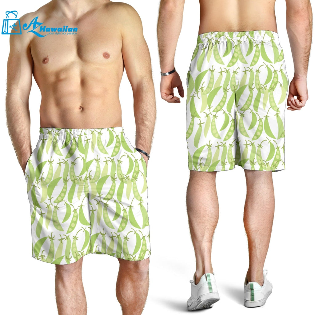 Green Peas Pattern Print Design 03 Men Shorts