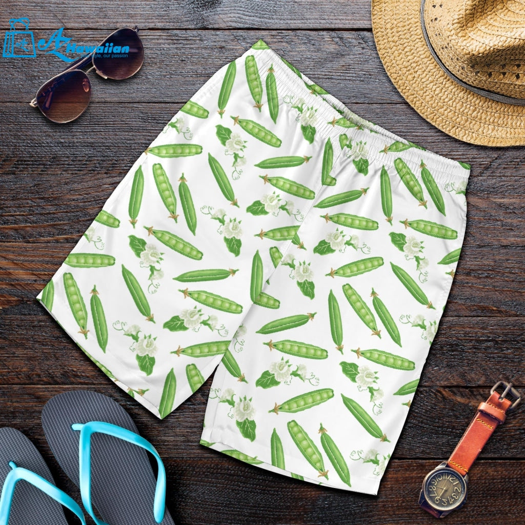 Green Peas Pattern Print Design 04 Men Shorts