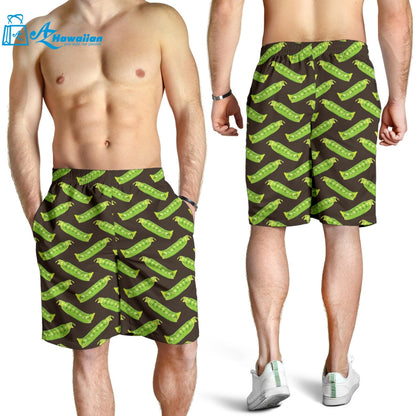 Green Peas Pattern Print Design 05 Men Shorts