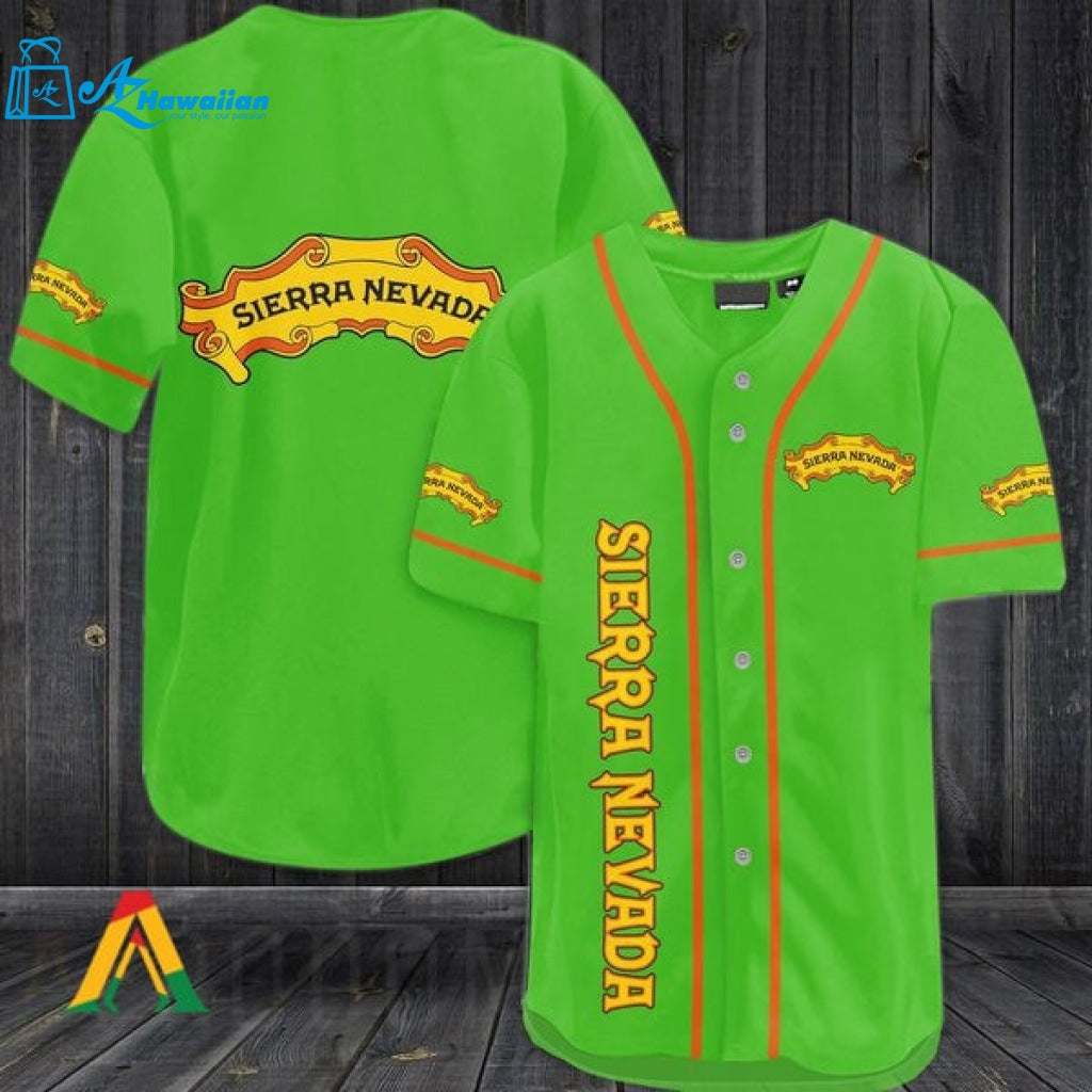 Green Sierra Nevada Beer Baseball Jersey