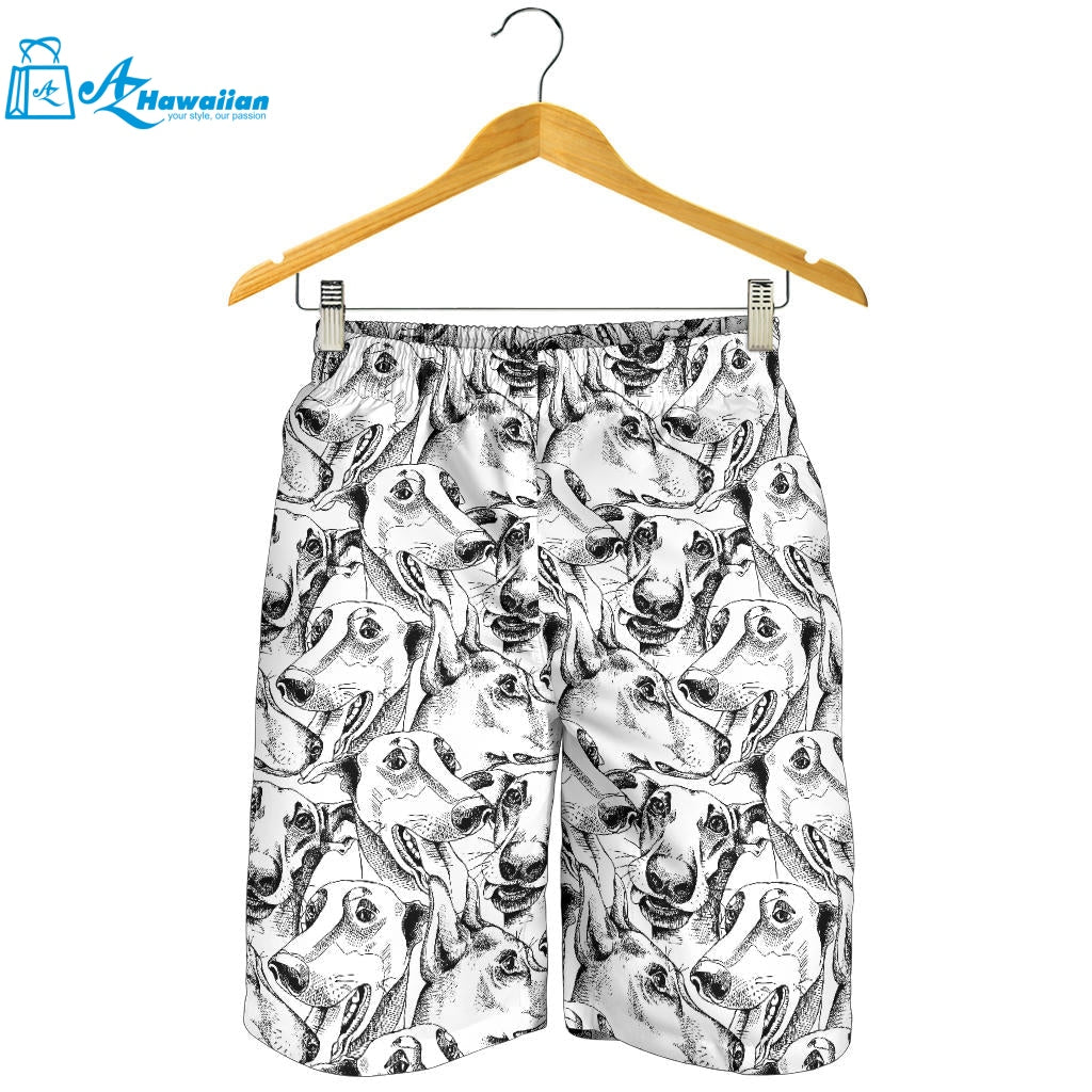 Greyhound Pattern Print Design 01 Men Shorts