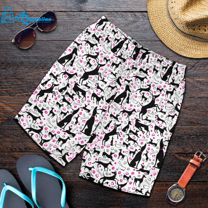 Greyhound Pattern Print Design 02 Men Shorts