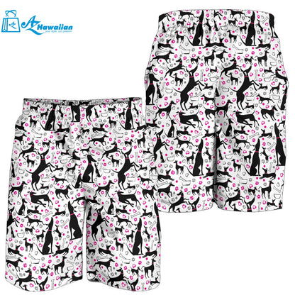 Greyhound Pattern Print Design 02 Men Shorts