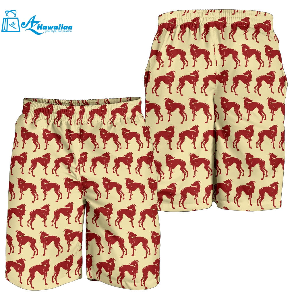 Greyhound Pattern Print Design 04 Men Shorts