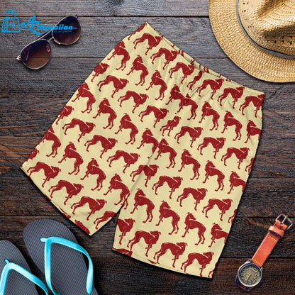 Greyhound Pattern Print Design 04 Men Shorts