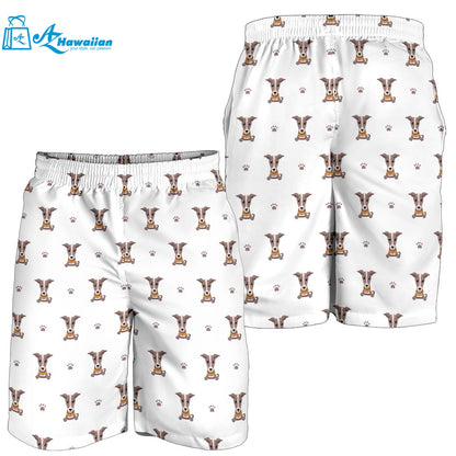 Greyhound Pattern Print Design 05 Men Shorts