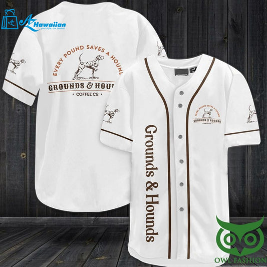 Grounds and Hounds Baseball Jersey Shirt