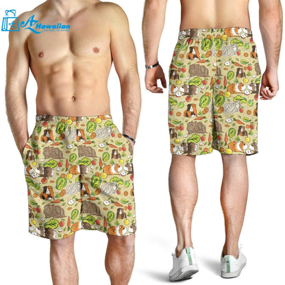 Guinea Pig Pattern Print Design 04 Men Shorts