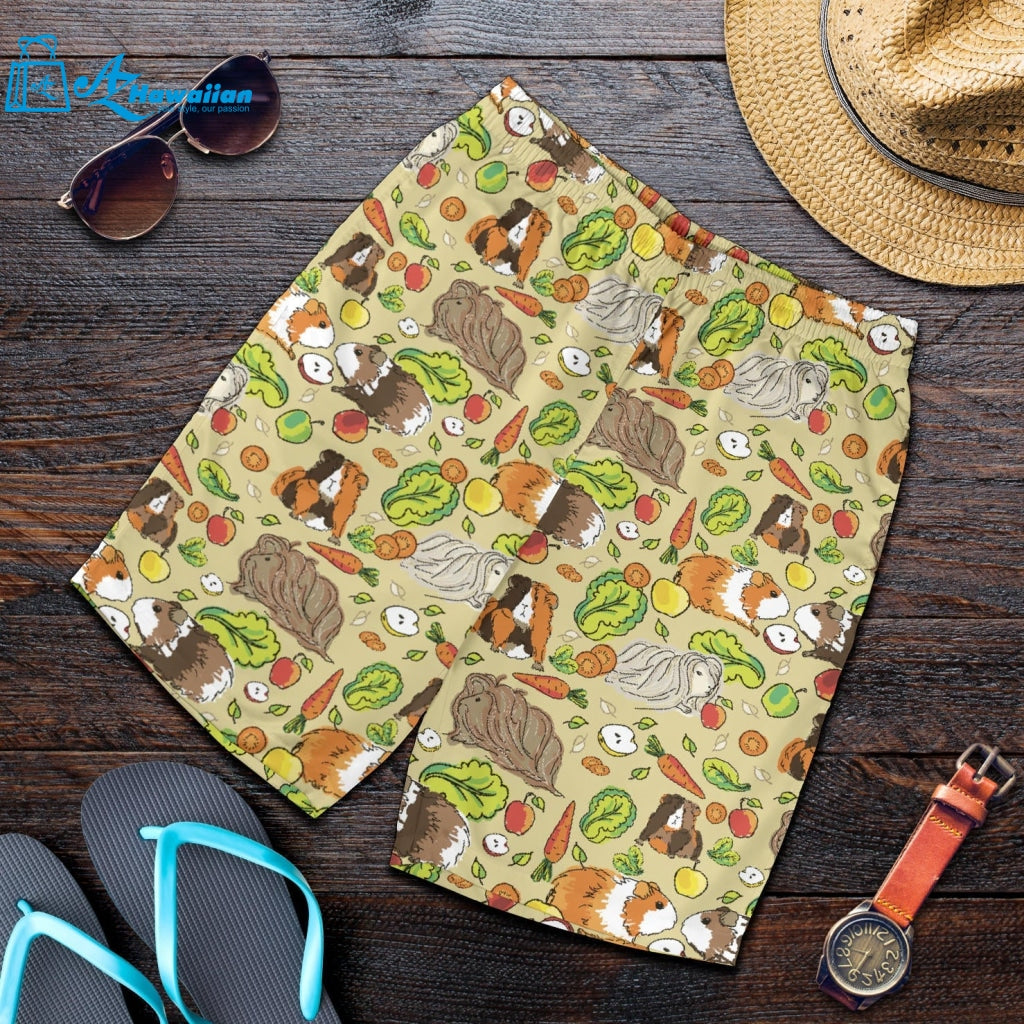 Guinea Pig Pattern Print Design 04 Men Shorts