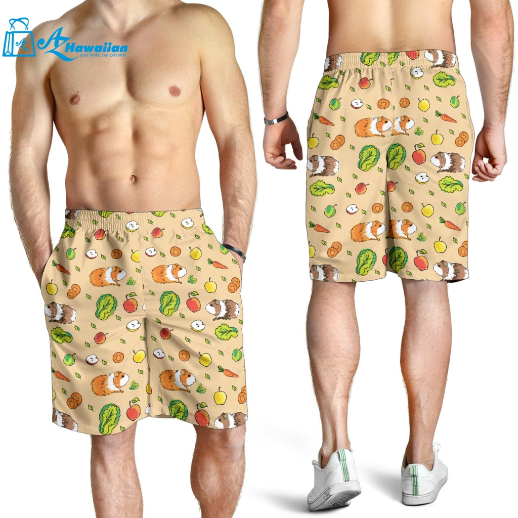 Guinea Pig Pattern Print Design 05 Men Shorts