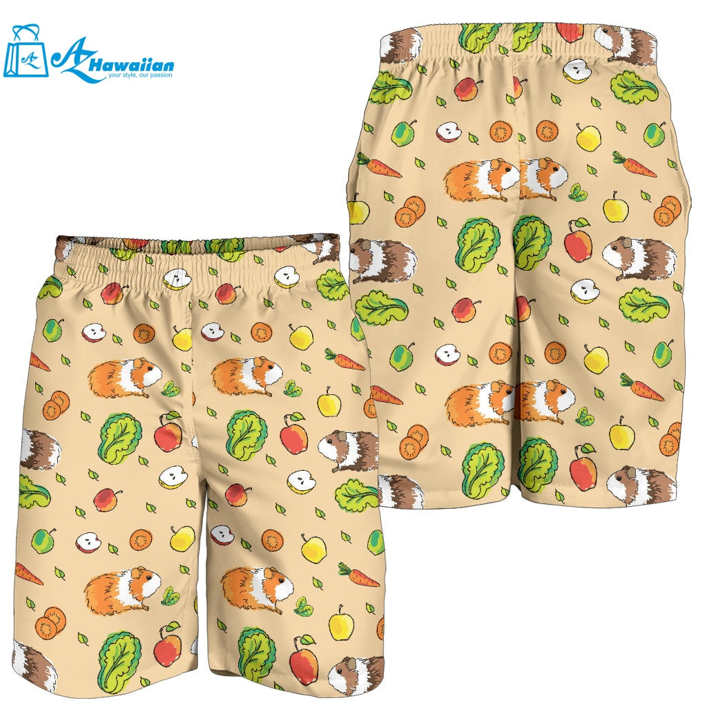 Guinea Pig Pattern Print Design 05 Men Shorts