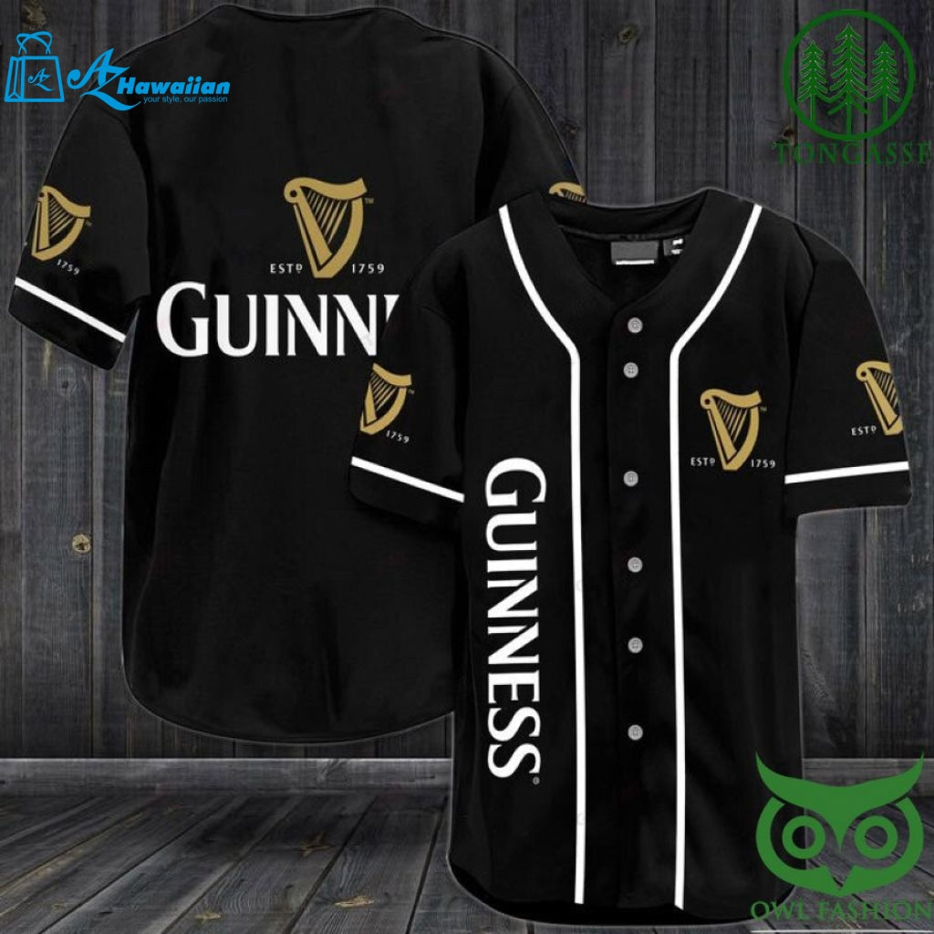 Guinness Baseball Jersey Shirt