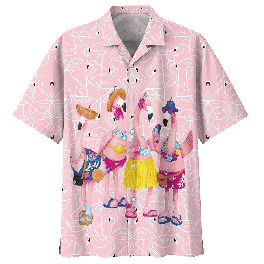 Flamingo Hawaiian Shirt Azs002