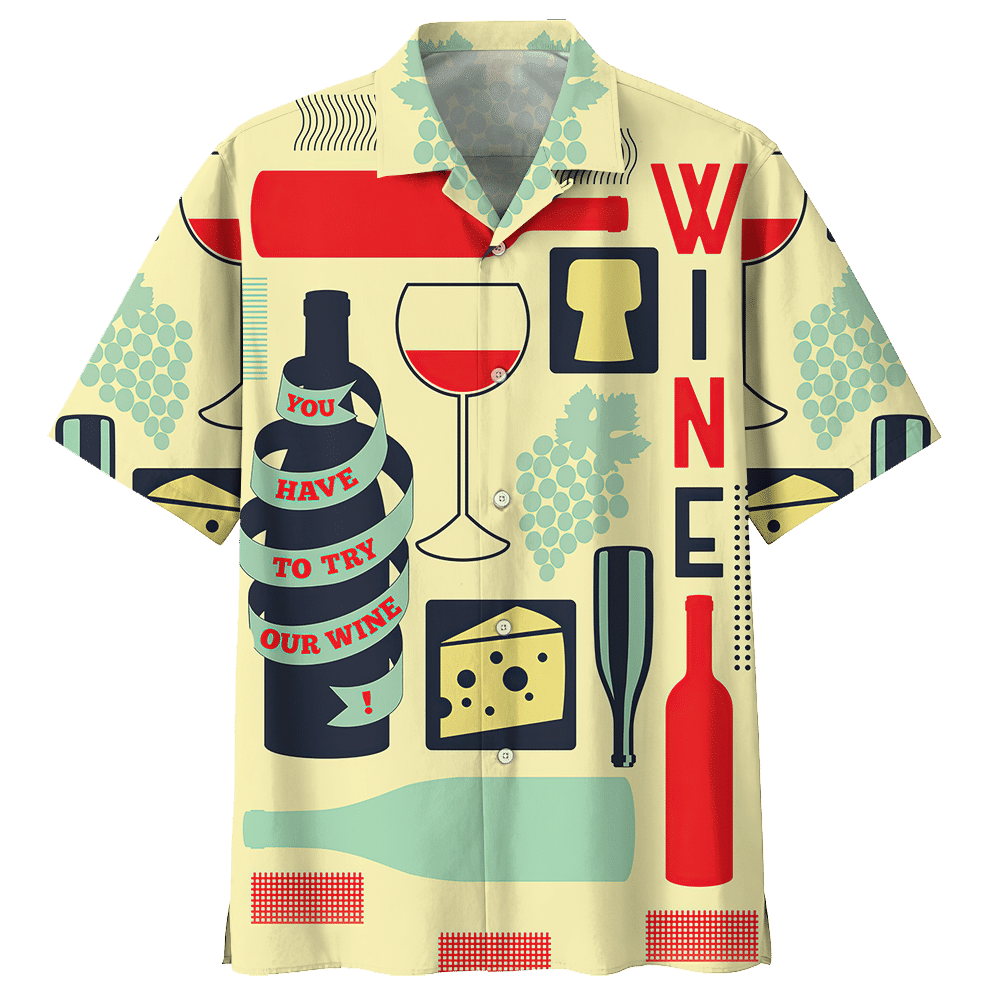 WINE HAWAIIAN SHIRT 447950