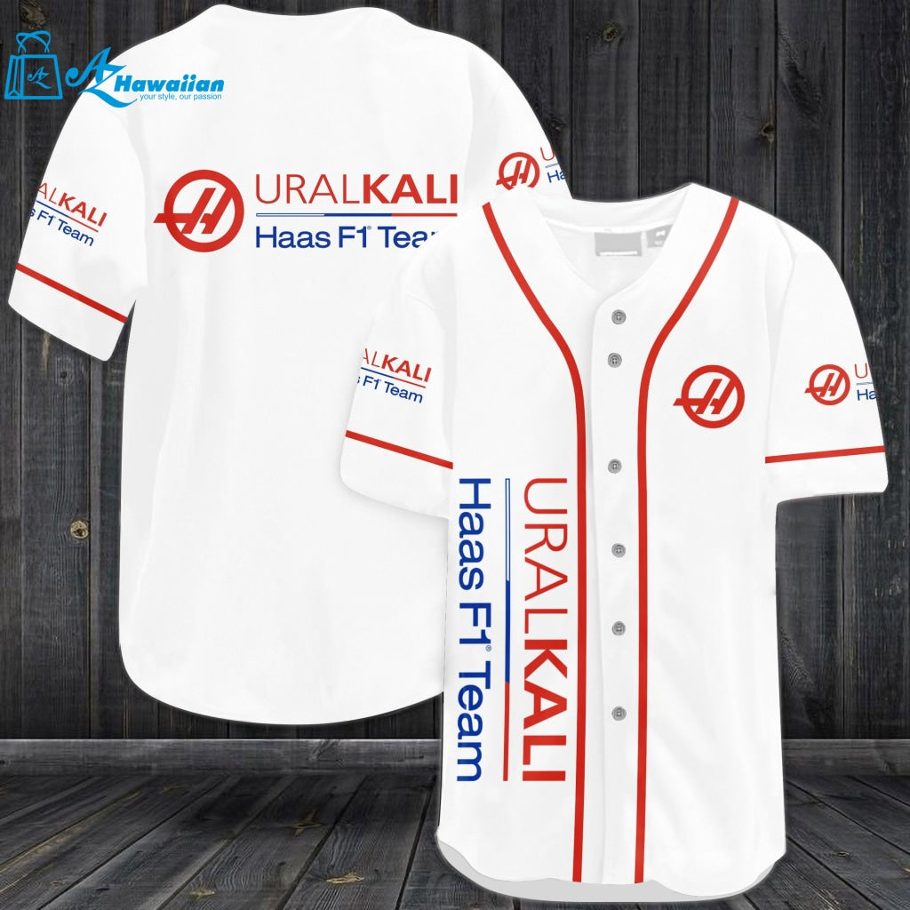 Haas F1 Team Uralkali Baseball Jersey 