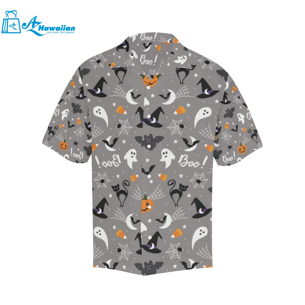 Halloween Design Pattern Mens All Over Print Hawaiian Shirt