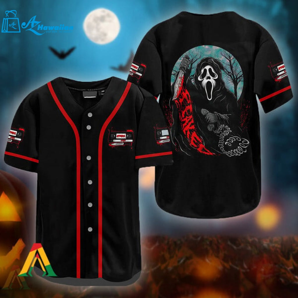 Halloween Ghostface Slasher Baseball Jersey