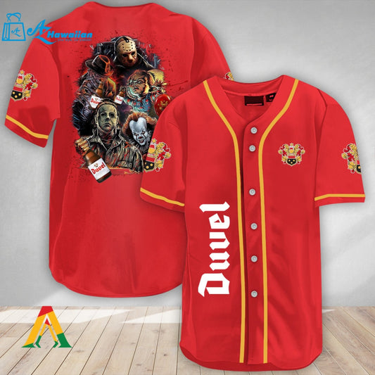 Halloween Horror Characters Duvel Baseball Jersey