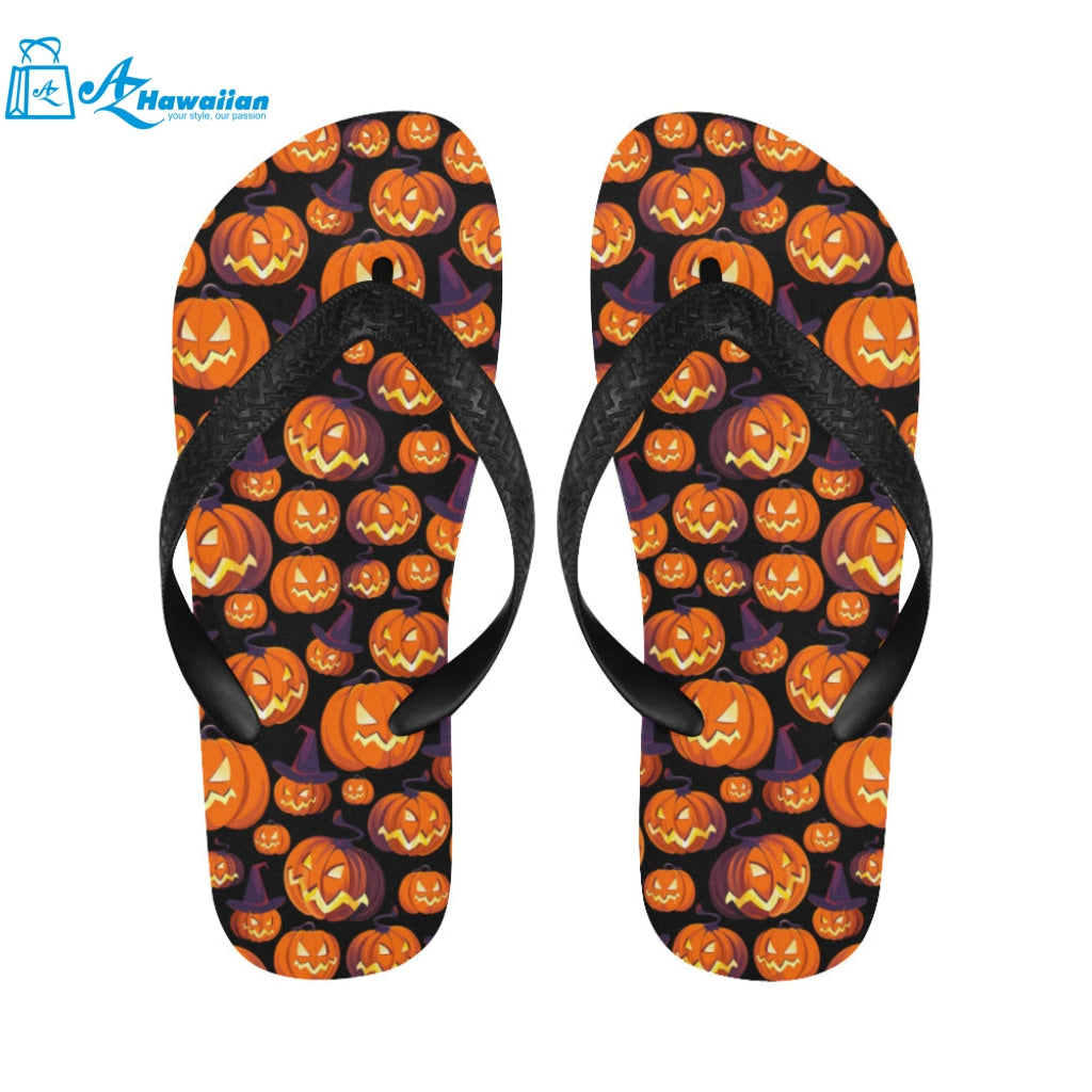 Halloween Pumpkin pattern Unisex Flip Flops