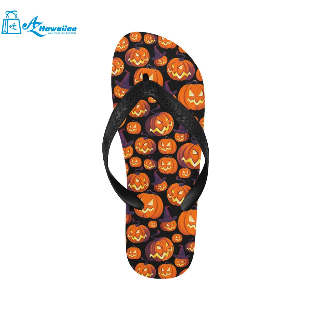 Halloween Pumpkin pattern Unisex Flip Flops