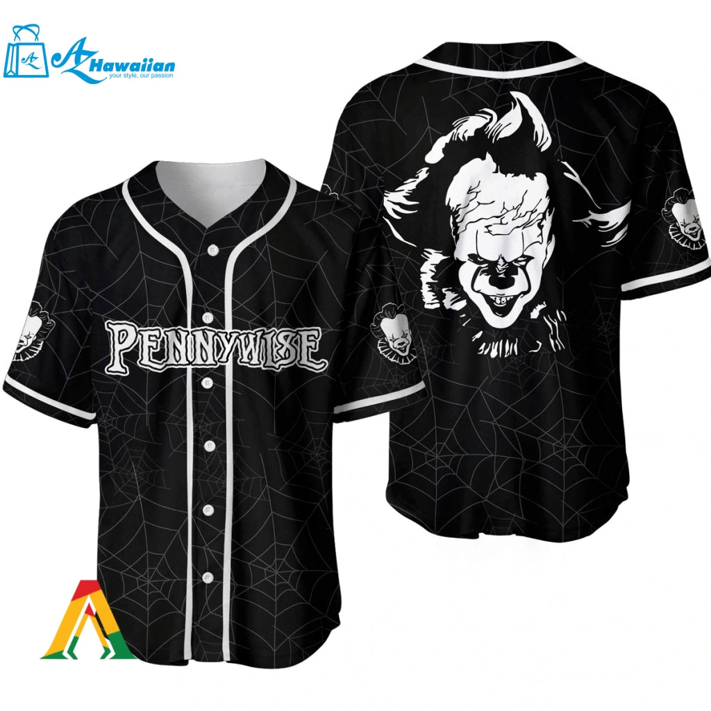 Halloween Spider Clown Pennywise IT Baseball Jersey