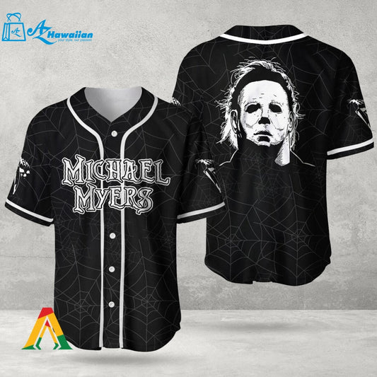 Halloween Spider Michael Myers Baseball Jersey