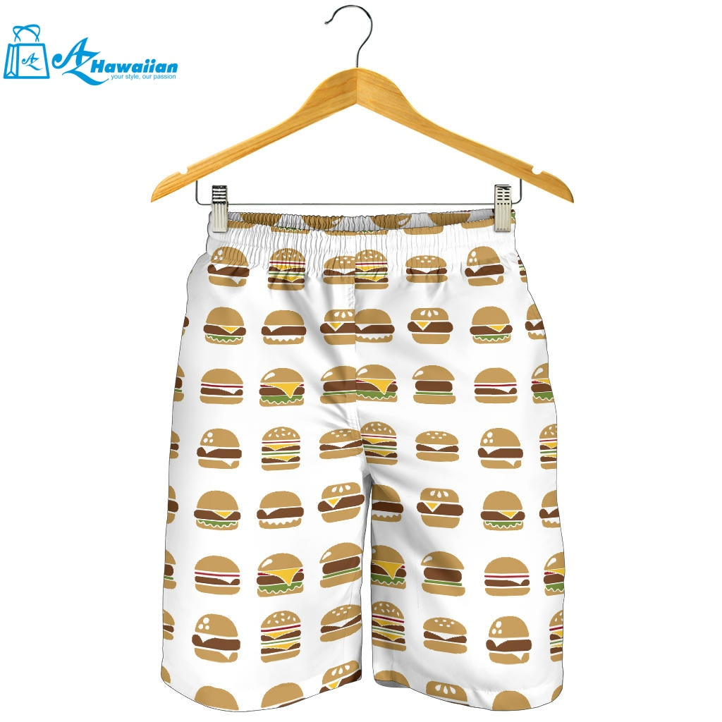 Hamburger Pattern Print Design 02 Men Shorts