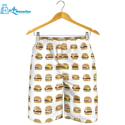 Hamburger Pattern Print Design 02 Men Shorts