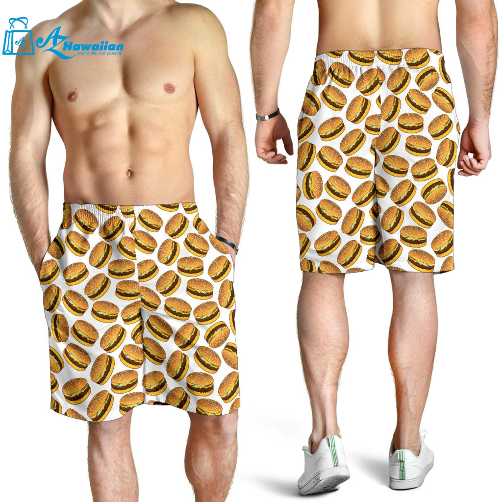 Hamburger Pattern Print Design 03 Men Shorts