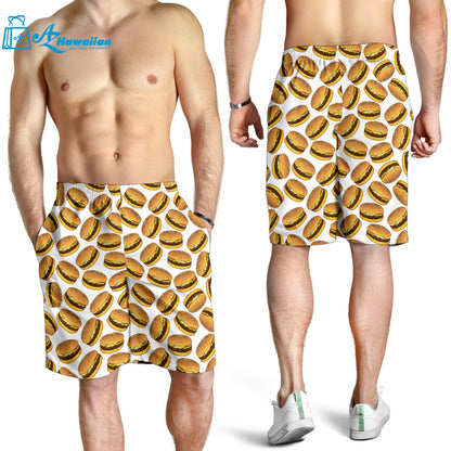 Hamburger Pattern Print Design 03 Men Shorts