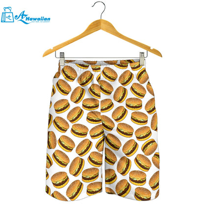 Hamburger Pattern Print Design 03 Men Shorts