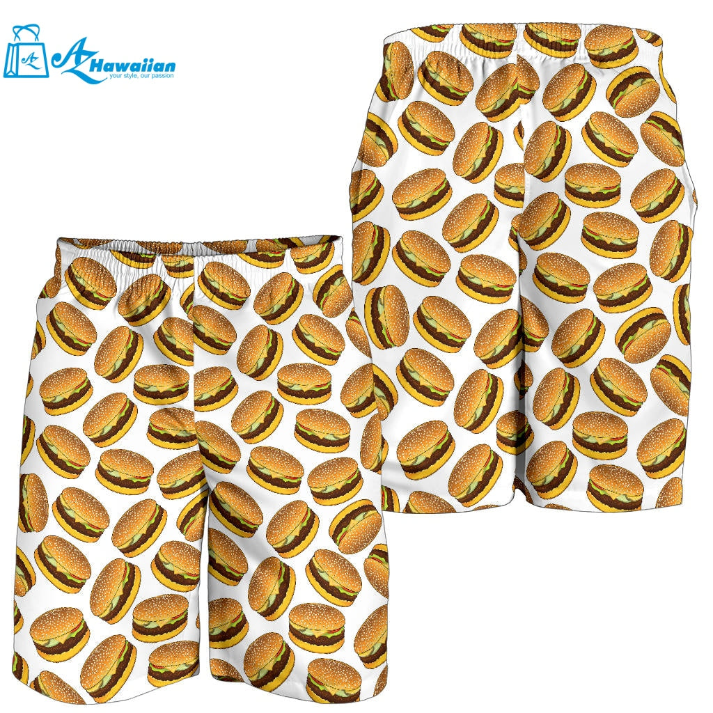 Hamburger Pattern Print Design 03 Men Shorts