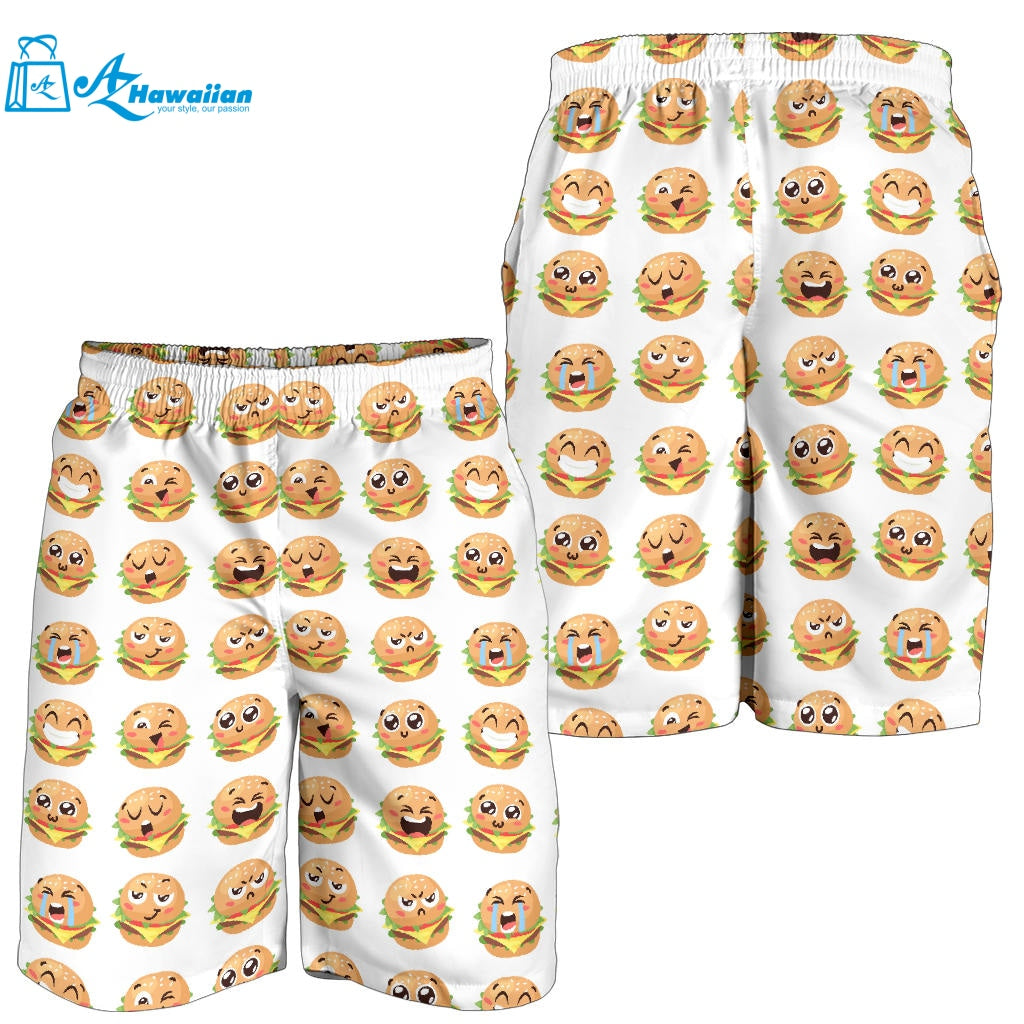 Hamburger Pattern Print Design 04 Men Shorts