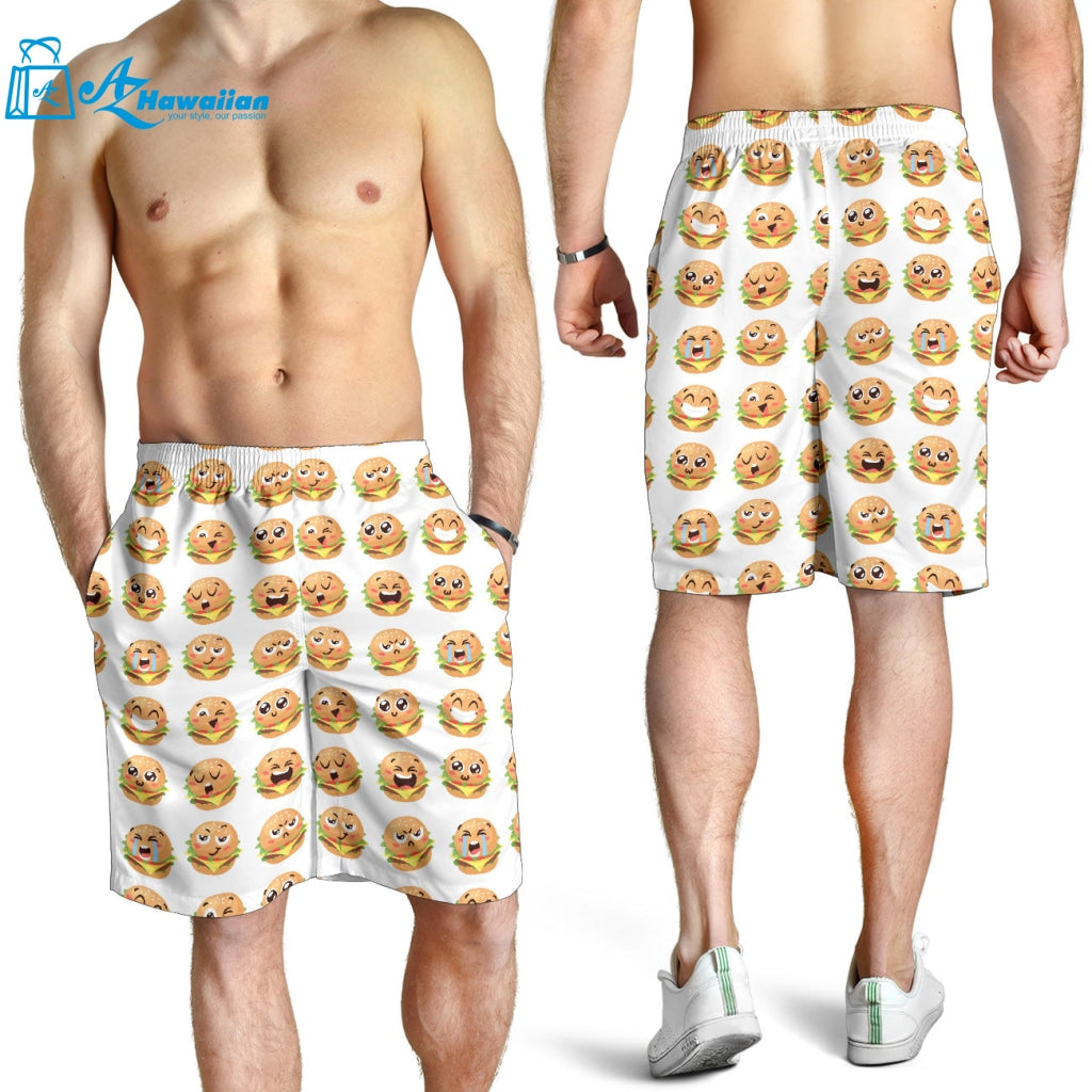 Hamburger Pattern Print Design 04 Men Shorts