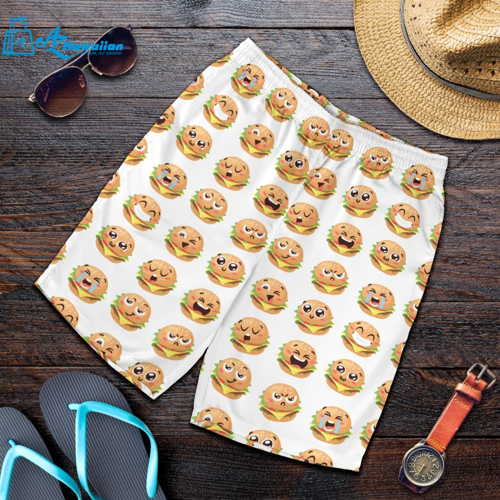 Hamburger Pattern Print Design 04 Men Shorts