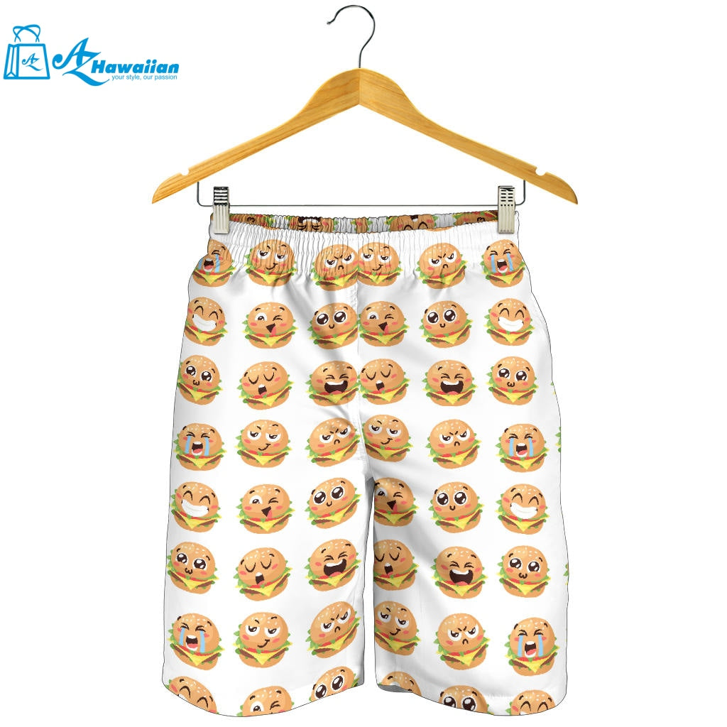 Hamburger Pattern Print Design 04 Men Shorts