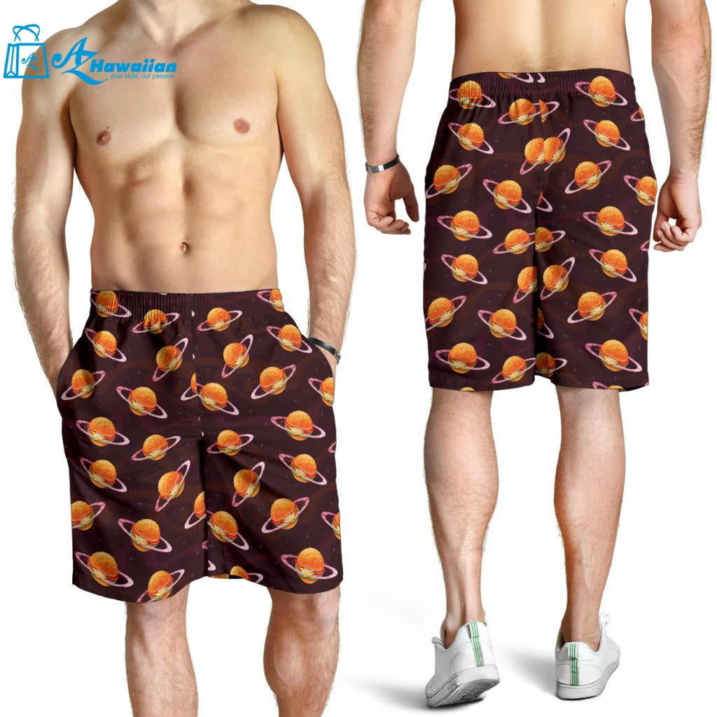 Hamburger Pattern Print Design 05 Men Shorts