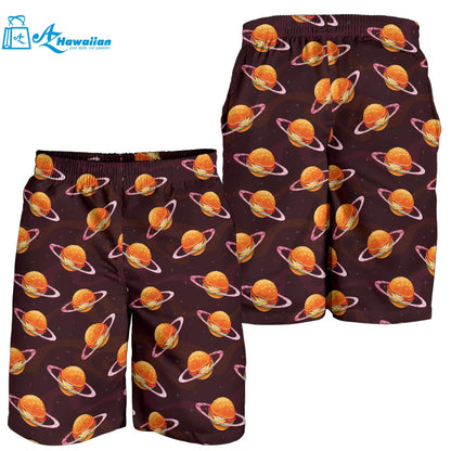 Hamburger Pattern Print Design 05 Men Shorts