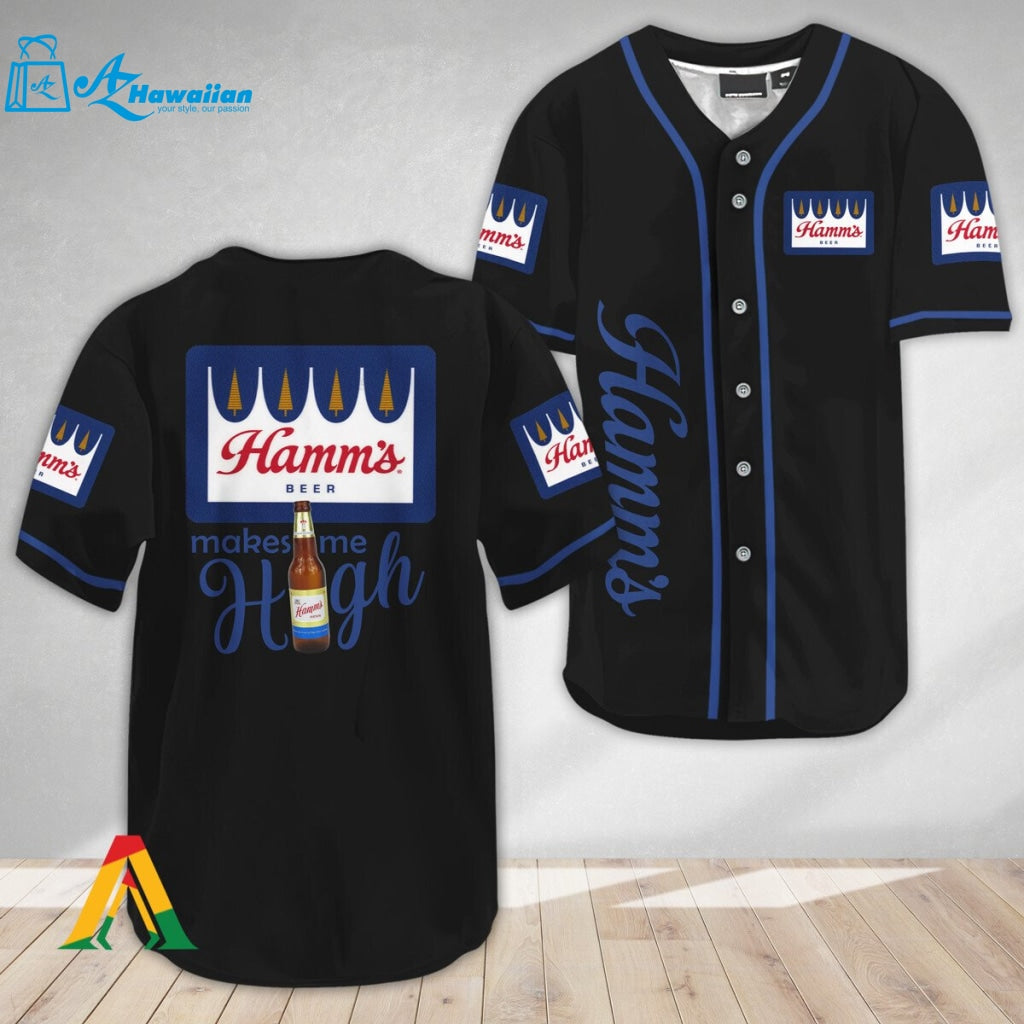 Hamm's Beer Make Me High Baseball Jersey