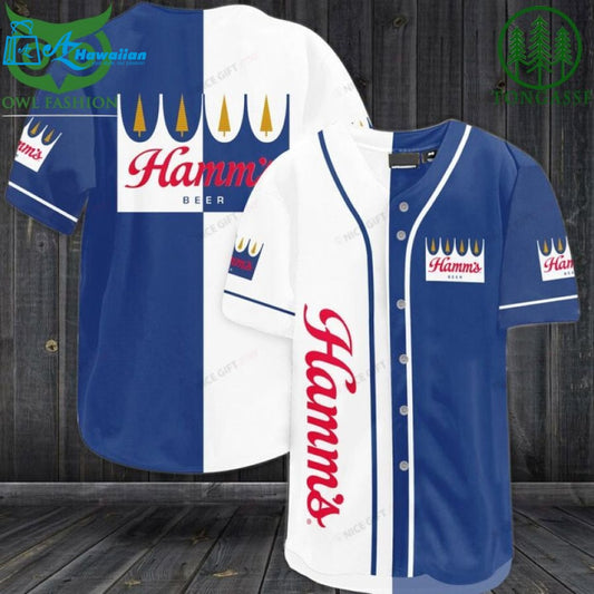 Hamm?s Brewery Baseball Jersey Shirt