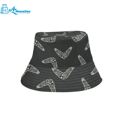 Hand drawn boomerang Australian aboriginal ornamen Unisex Bucket Hat